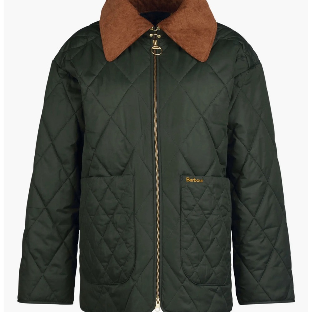 Barbour woodhall quilted jacket Color sage/ancient Oversized diamond quilting